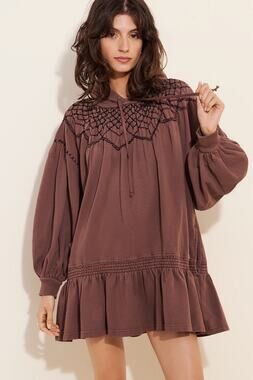 Free People Marty Smocked Mini Dress / Tunic, NWOT, Size M